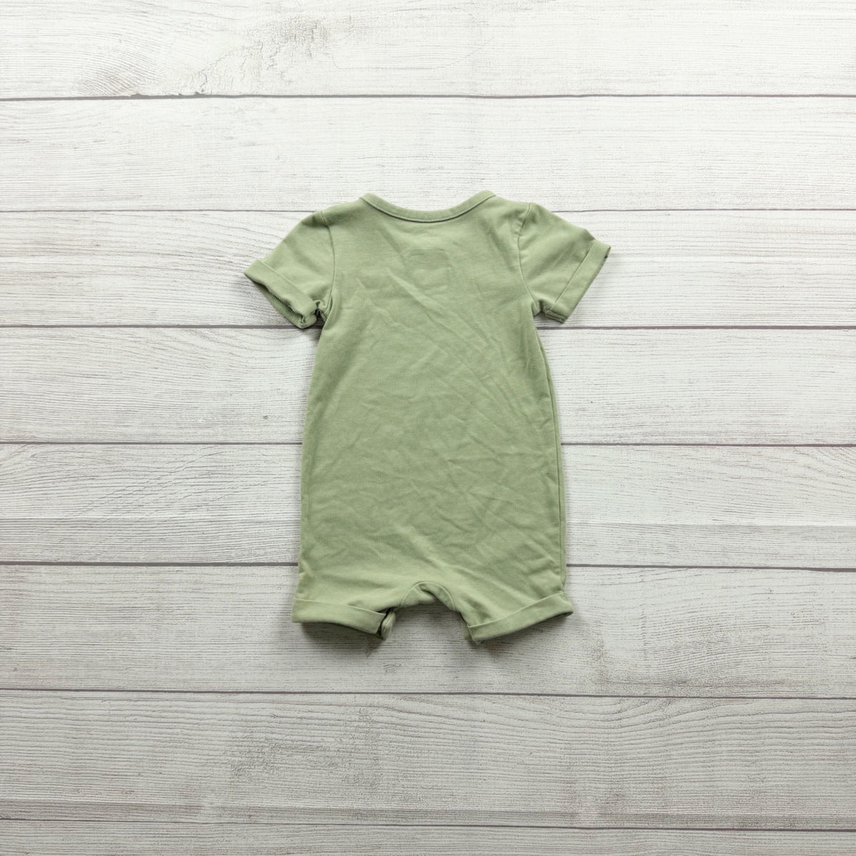 Cat & Jack Baby Romper So Franken Cute Graphic Green Short Sleeve 6-9 Months