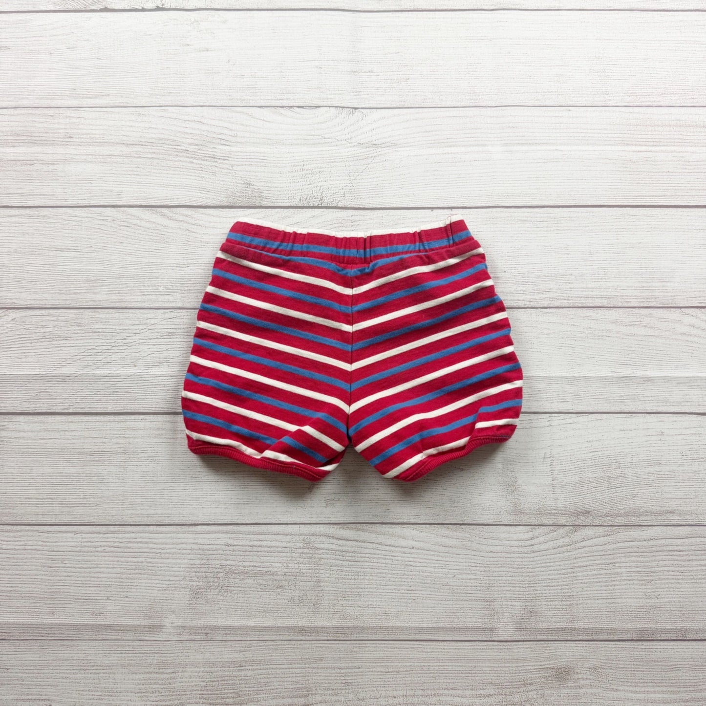 Hanna Andersson Red White Blue Striped Shorts 120 6-7