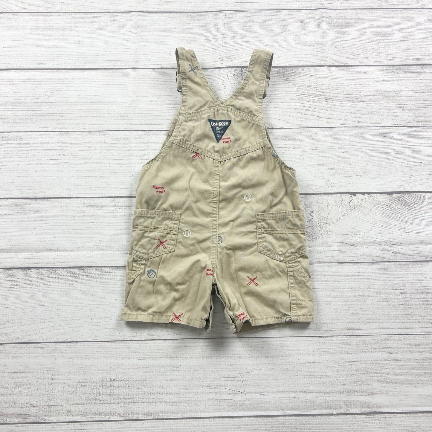 12-18M | Embroidered Overalls