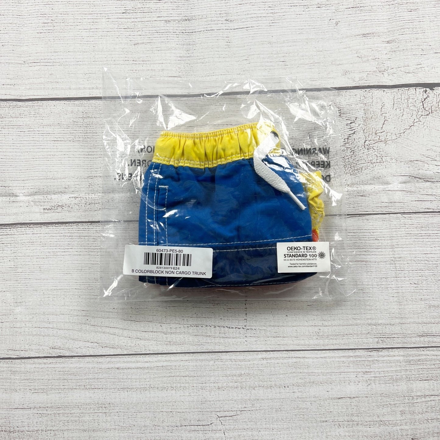 Hanna Andersson Toddler Boy Swim Trunks Colorblock Board Shorts NEW 18-24 Months
