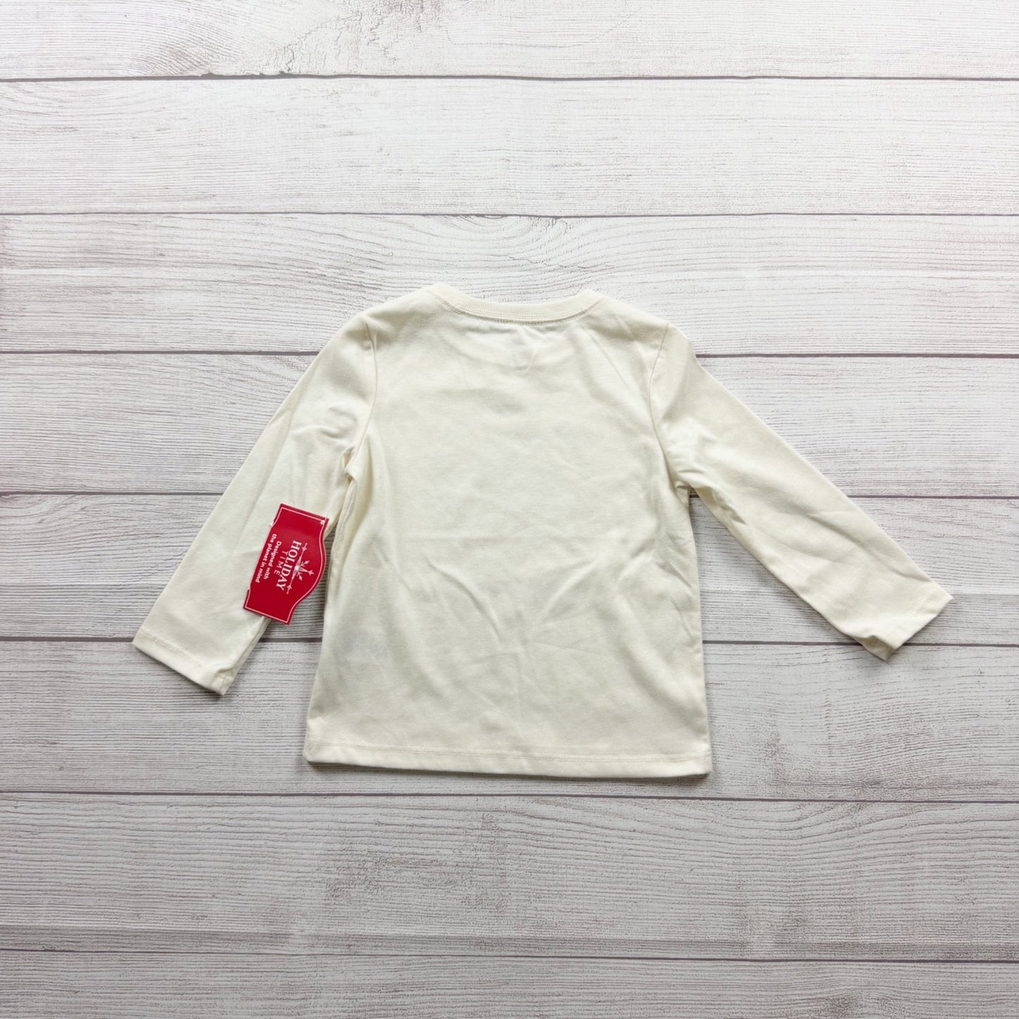 Holiday Time Toddler Long Sleeve Santa Shirt "There Better Be Cookies" NWT 2T