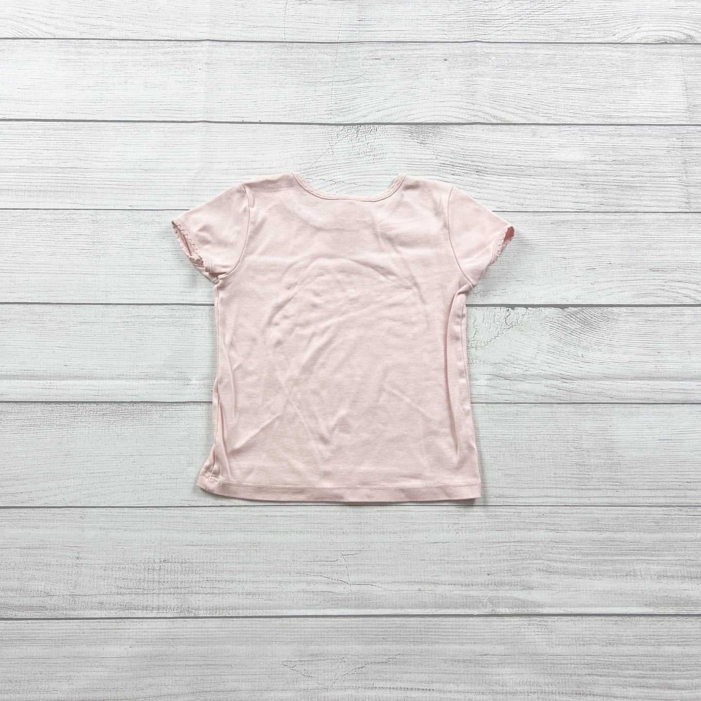 Hanna Andersson Girls Pink Short Sleeve T-Shirt Pima Cotton Tee 5