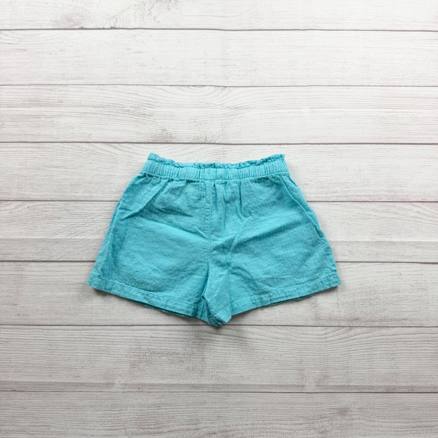 Cat & Jack Girls Turquoise Elastic Waist Drawstring Shorts M 8