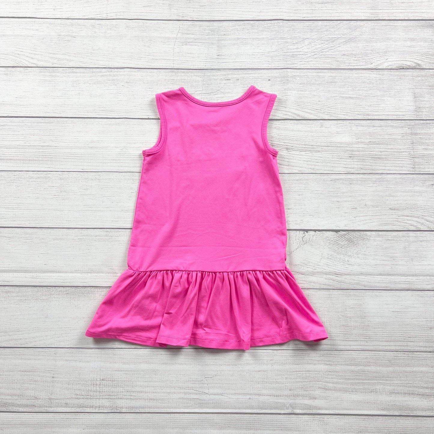 LOL Surprise! Pink Tank Dress Girls Road Trippin Glitter Graphic Hem XS 4-5