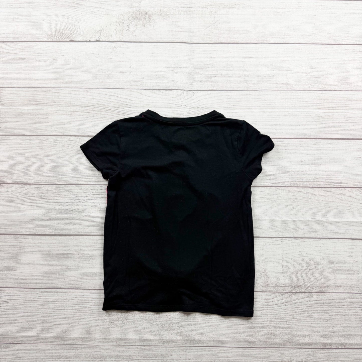 LOL Surprise Girls Graphic T-Shirt Glitter Side Panels Black M 7-8
