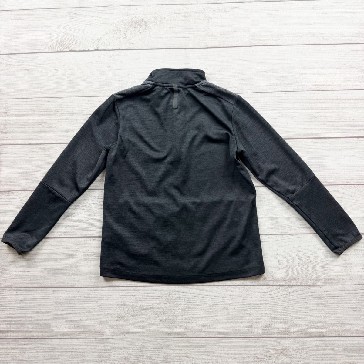Russell Athletic Dripower 360 Boys Quarter Zip Pullover Black Heather M 8