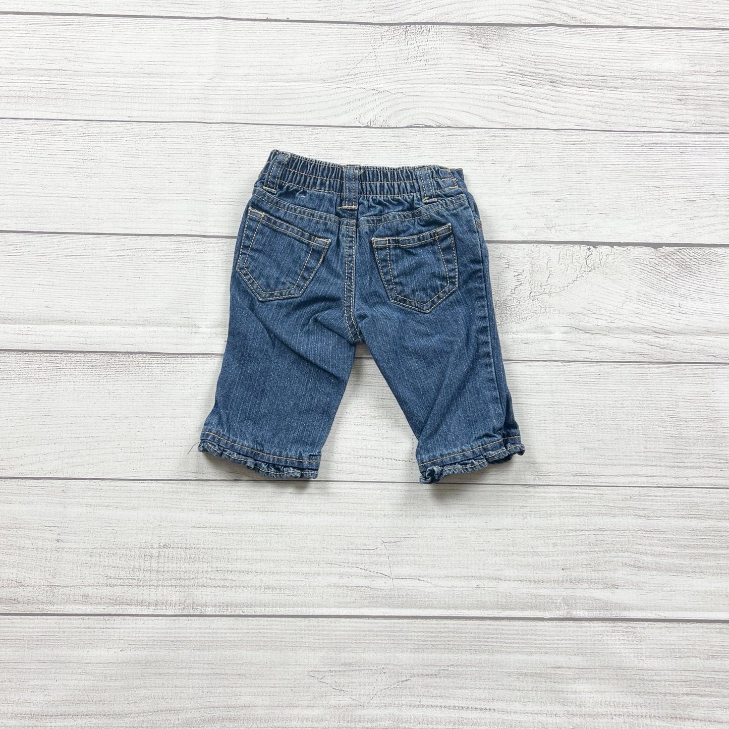 Koala Kids Baby Jeans Denim Pull-On Pants Elastic Waist Infant Girl 3-6 Months