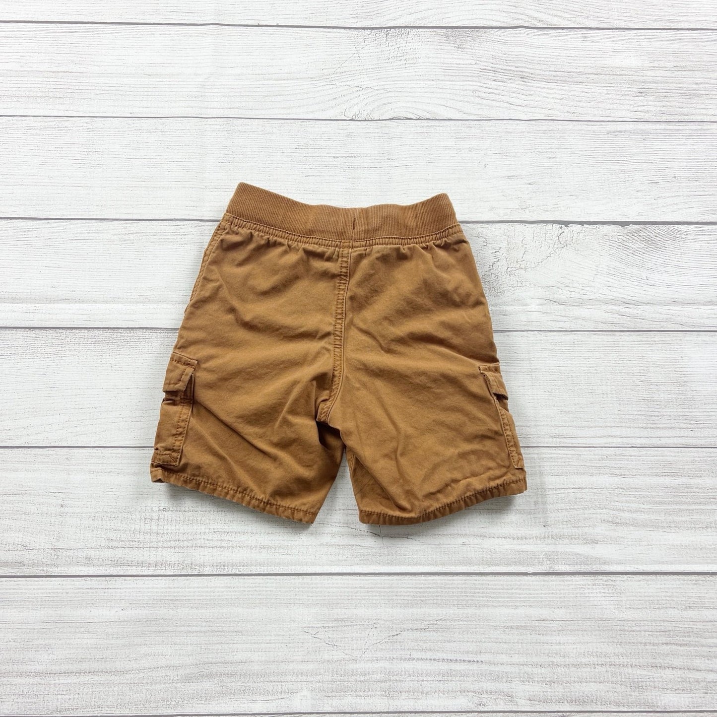 Hanna Andersson Toddler Cargo Shorts Brown Pull On Utility Pocket Shorts 3T