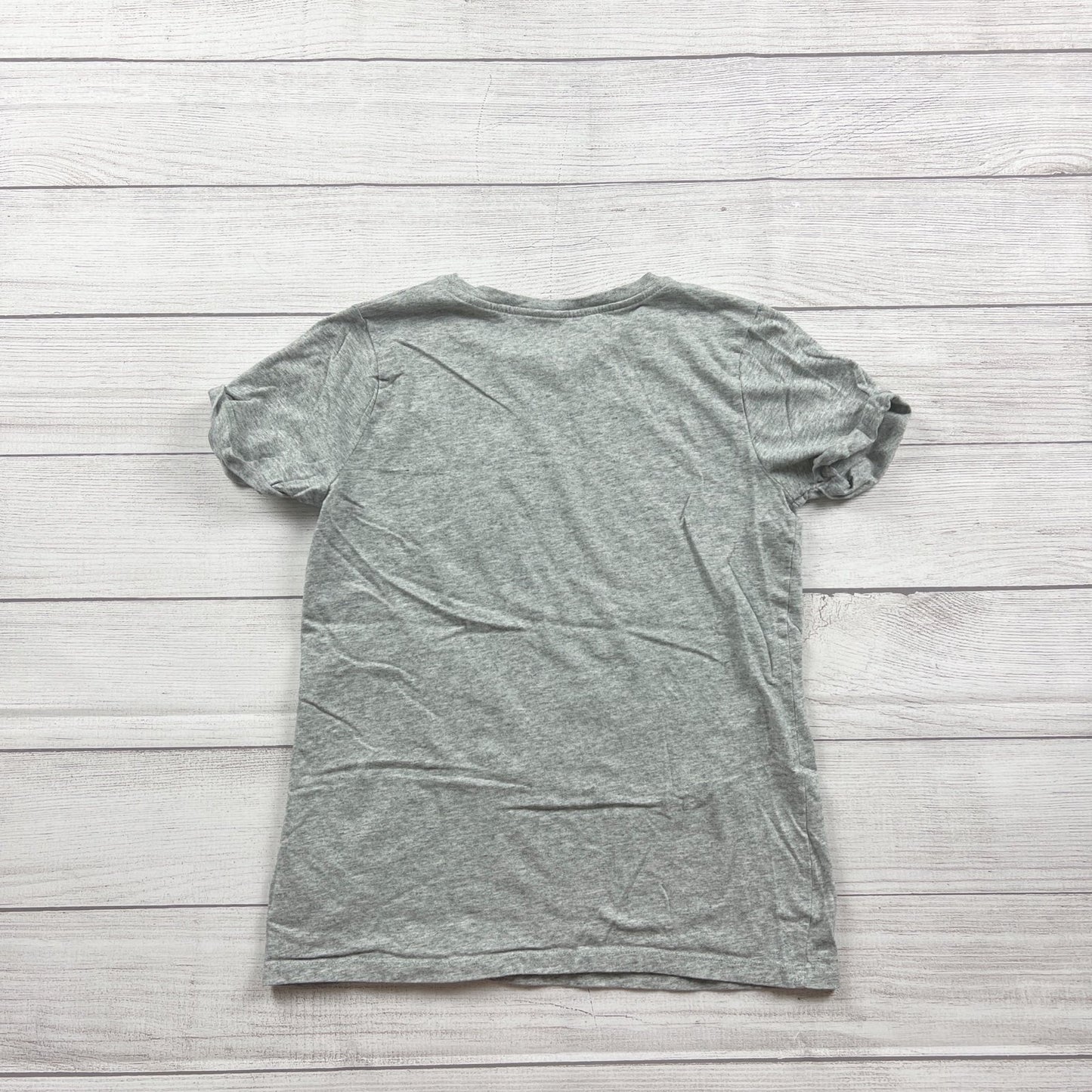 Mini Boden Kids T-Shirt Gray Unicorn Pocket Graphic Short Sleeve Top 13-14