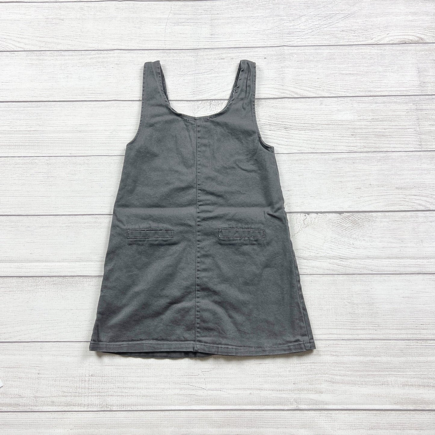 Jessica Simpson Girls Jumper Dress Button Front Pinafore Overall Dress 6X