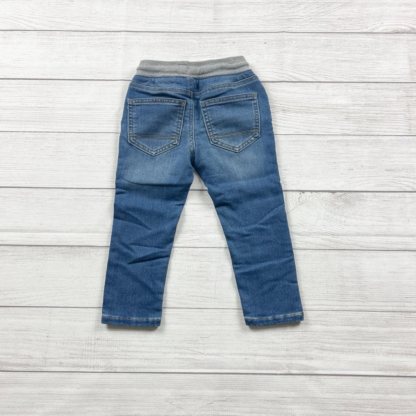 Cat & Jack Toddler Skinny Knit Jeans Pull-On Medium Wash Denim NWT 3T