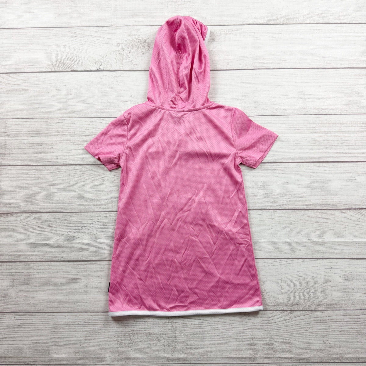 Eddie Bauer Kids Pink Short Sleeve Hooded Cover Up Lightweight Polyester 5