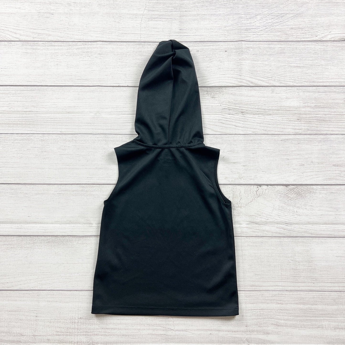 Oshkosh Boys Sleeveless Hooded Tank Black Lightweight Breathable 3T
