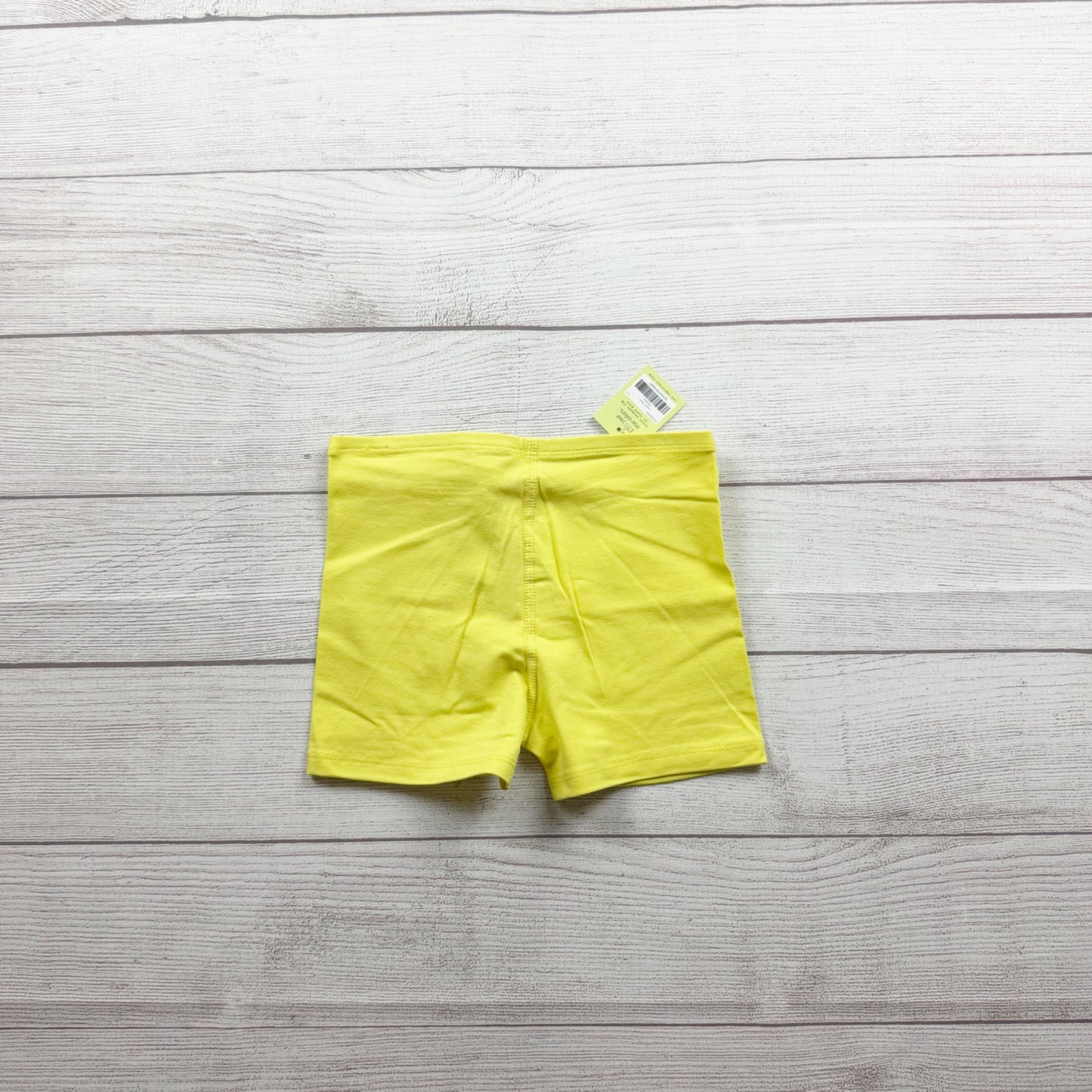 Primary Kids Yellow Bike Shorts Cotton Blend Everyday Wear NWT 6-7