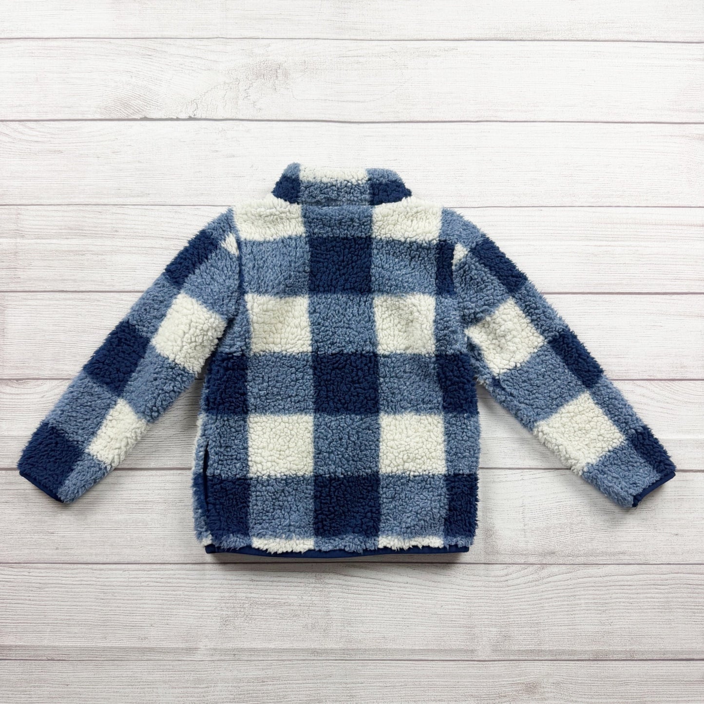 Carter’s Buffalo Plaid Sherpa-Lined Half-Zip Pullover Toddler Jacket 5T