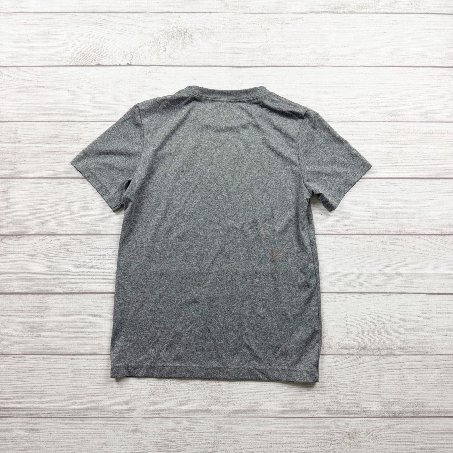 Jordan Dri-Fit Boys Gray Short Sleeve Performance Tee Lightweight M 10-12
