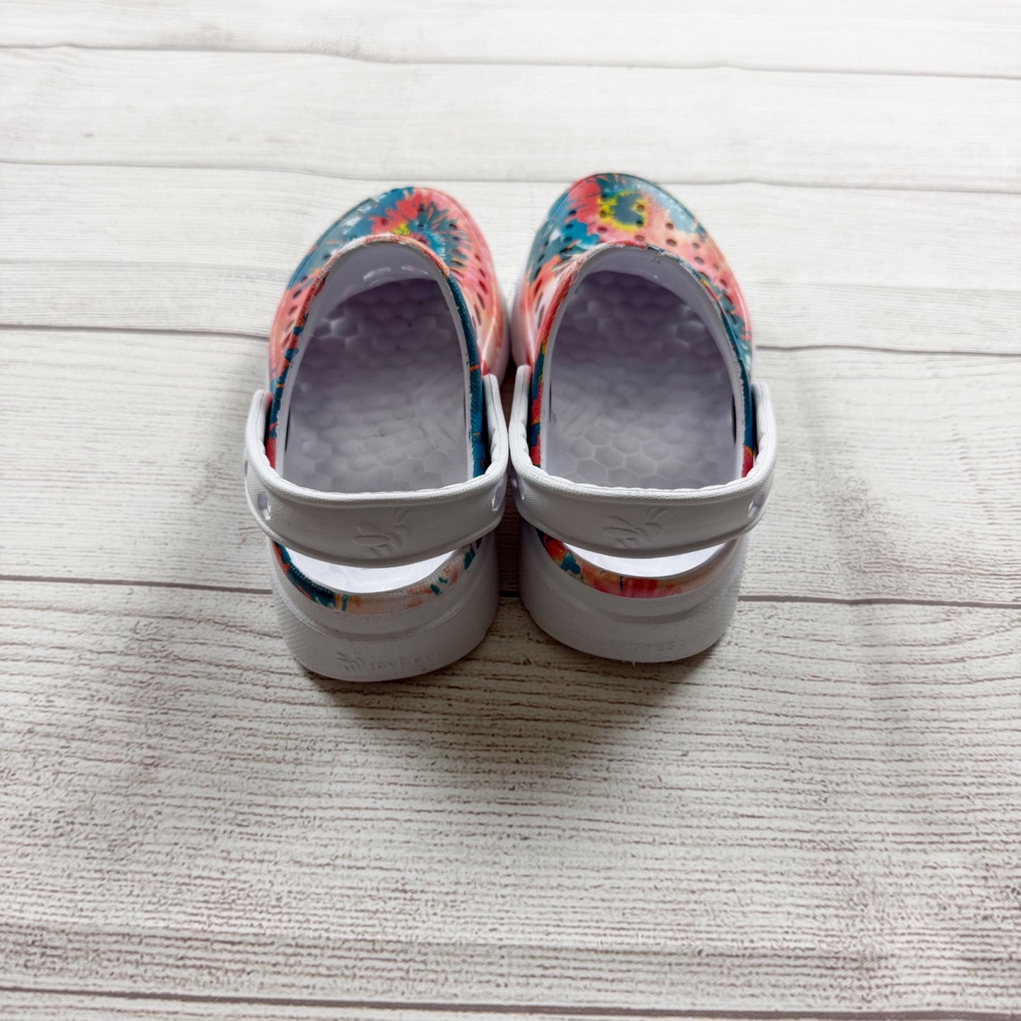 Joybees Kids Clogs Tie Dye Multi Color Slip-On Sandals Lightweight 10-11