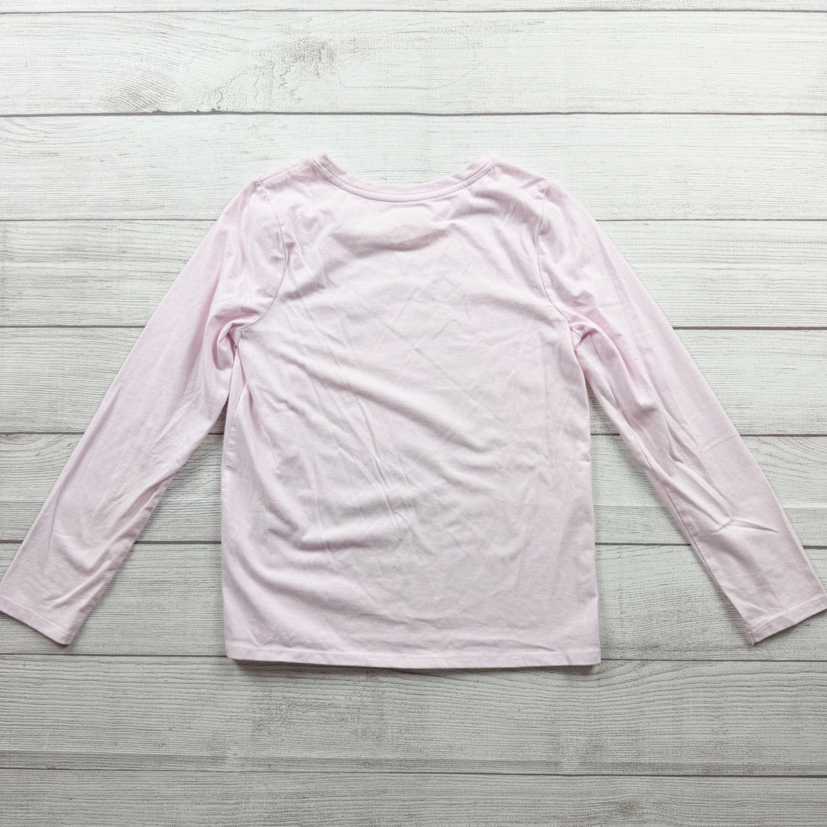 Cat & Jack Girls Unicorn Graphic Long Sleeve Tee Pink Cotton Blend L 10-12
