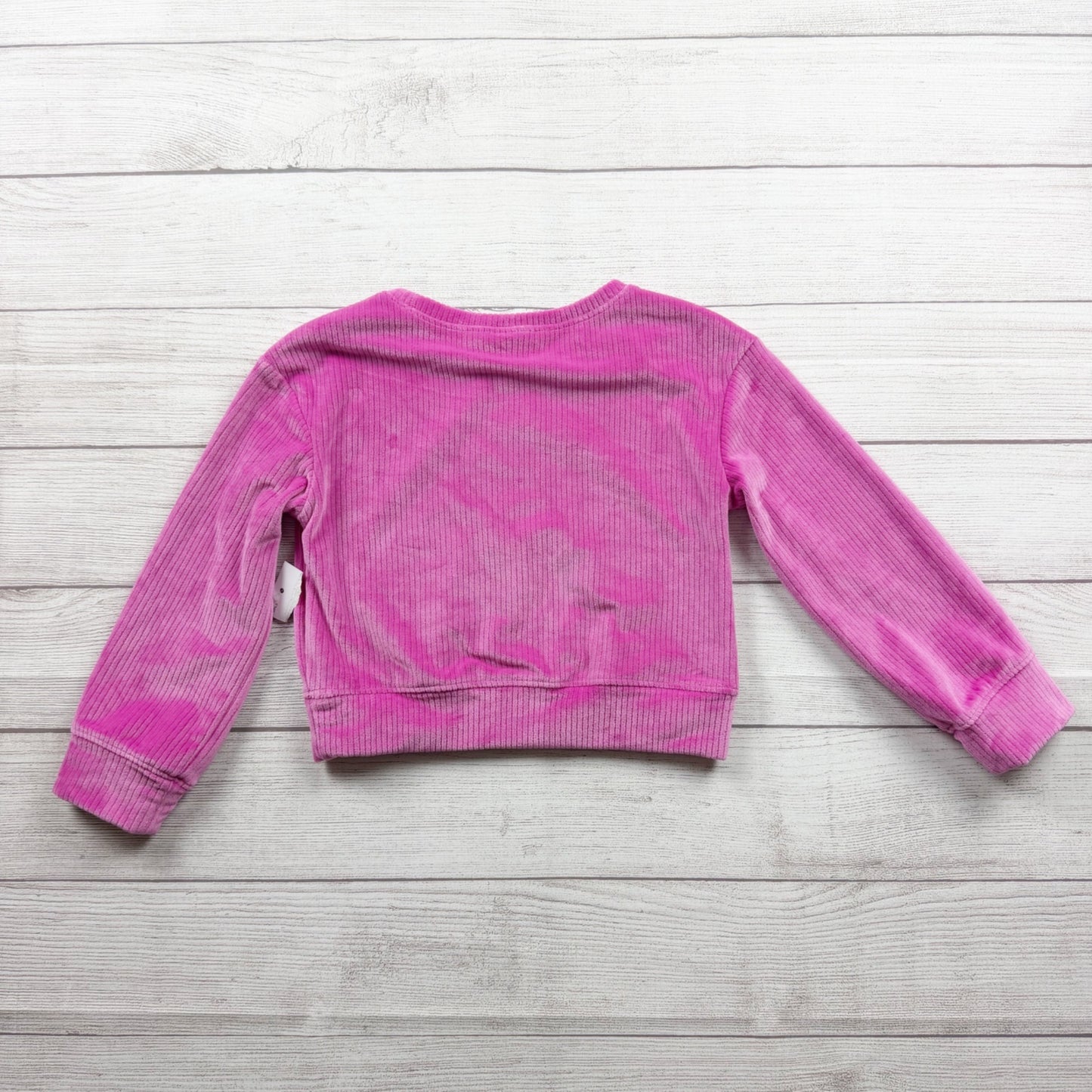 Jumping Beans Long Sleeve Pink Ribbed Cropped Sweater Girls Lightweight NWT 6