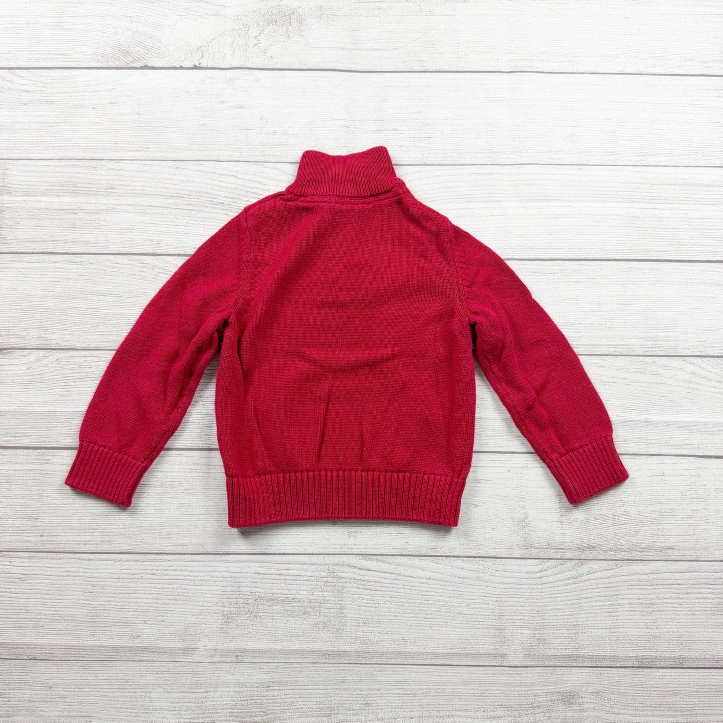 The Children’s Place Boys Fair Isle Sweater Snowflake Knit Henley Mock Neck 4