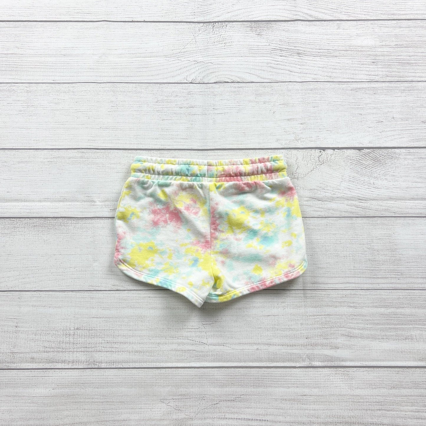 Cat & Jack Girls Tie Dye Elastic Waist Shorts Colorful Cotton Blend XS 4-5