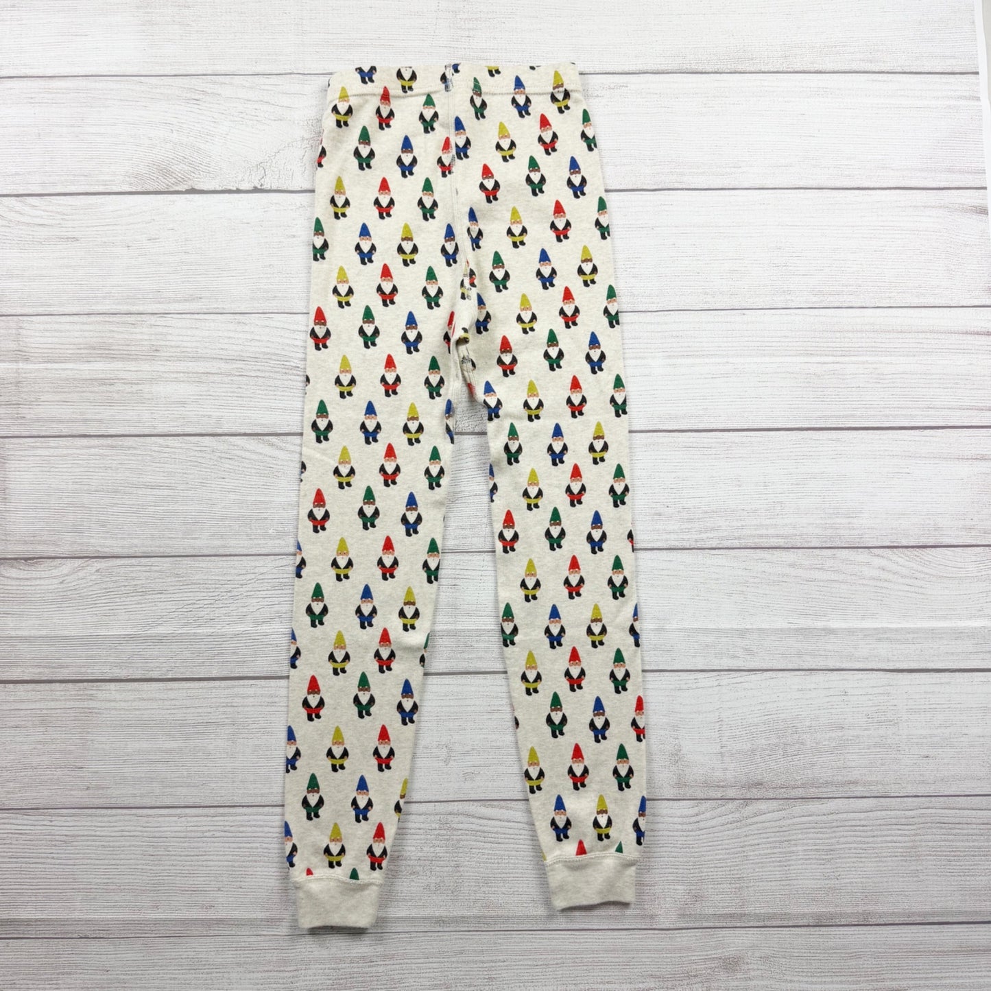 Hanna Andersson Organic Cotton Pajama Set Kids Gnome Print Holiday Snug Fit 8