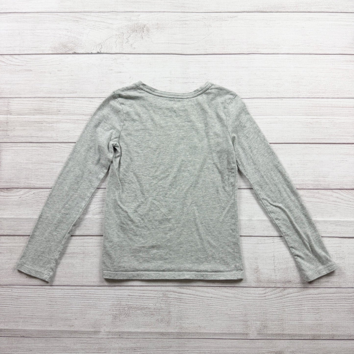 Gap Kids Gray Butterfly Ballerina Long Sleeve Tee Girls M 8-9