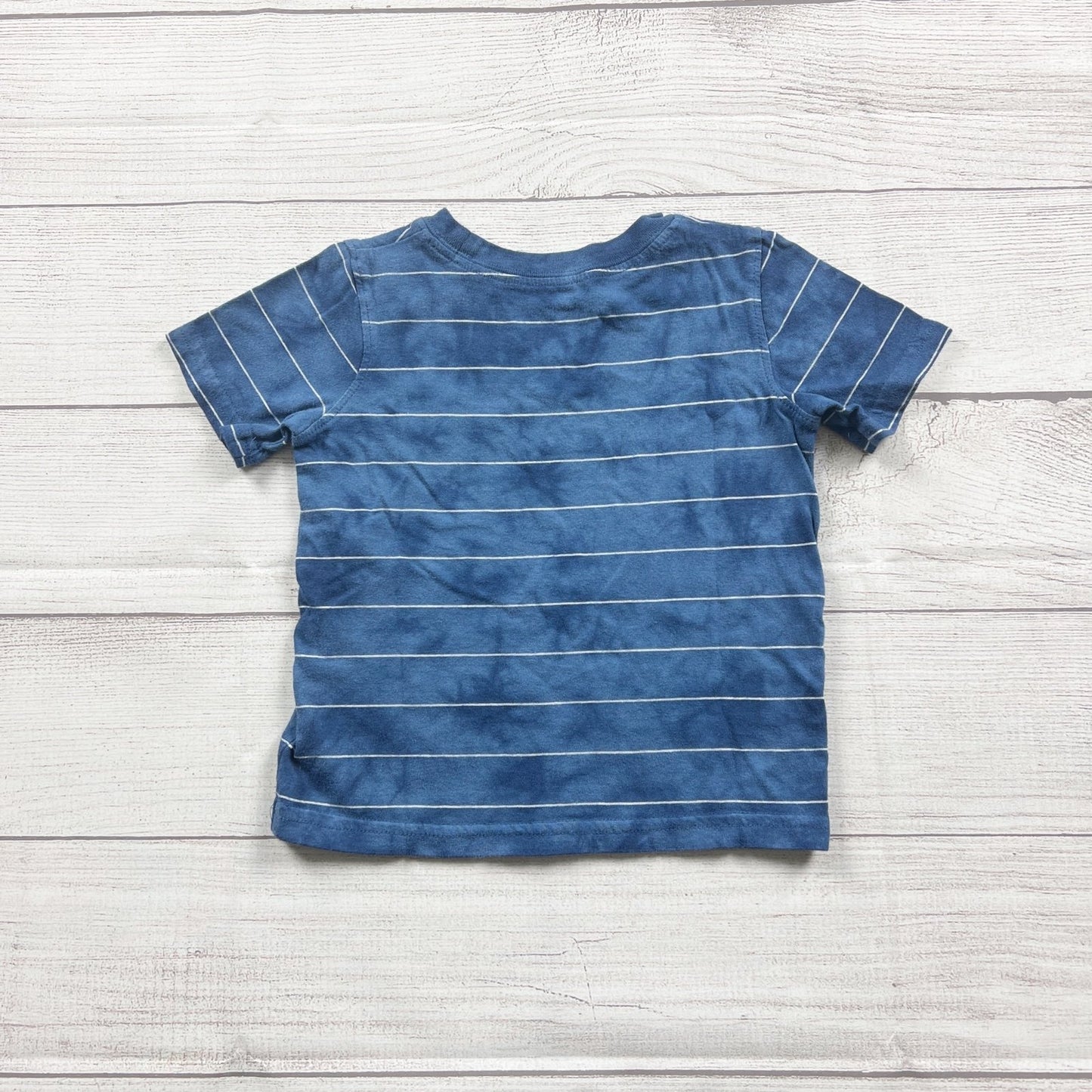 Jumping Beans Blue Tie Dye Striped Short Sleeve T-Shirt 12-18 Months