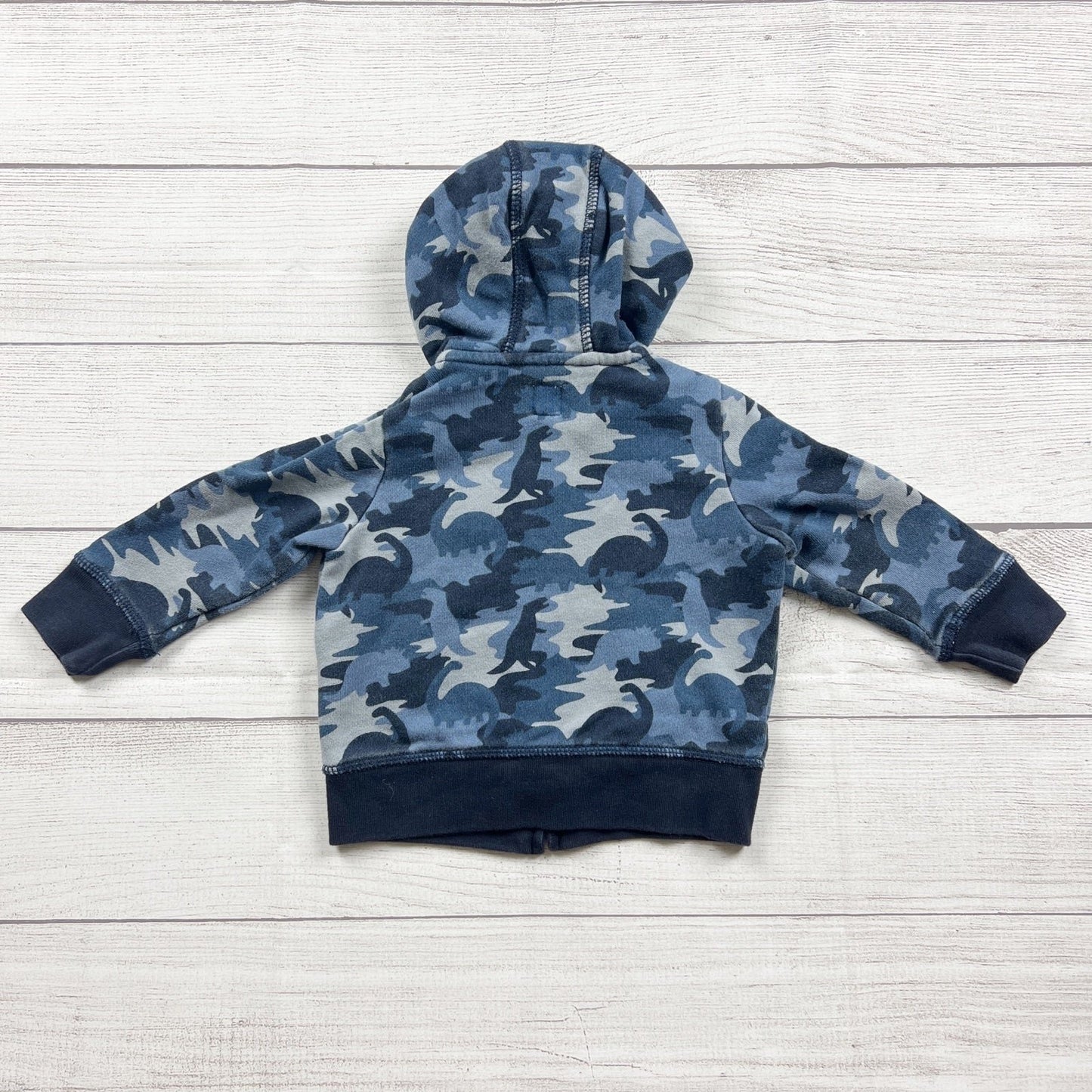 Baby Gap Camo Zip Up Hoodie GAP Logo Hooded Sweatshirt 12-18 Months