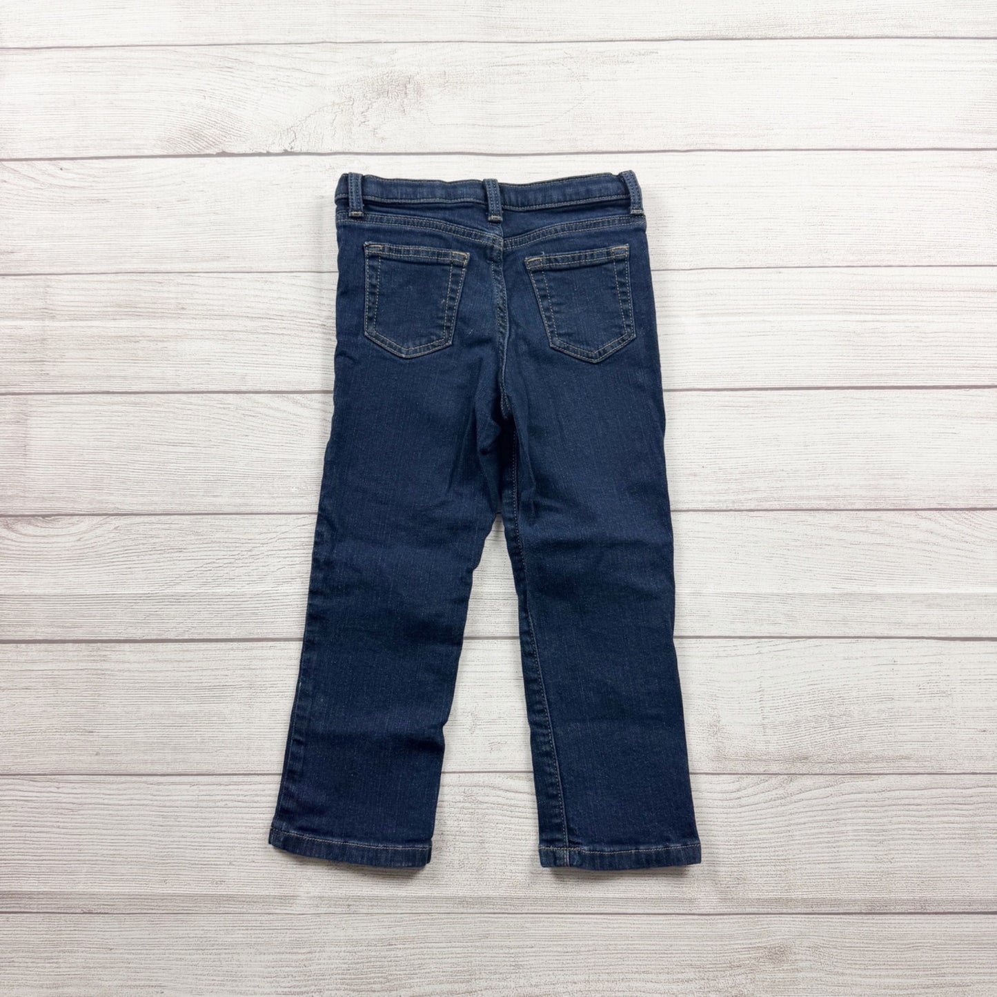 Jumping Beans Straight Fit Boys Jeans Dark Wash Adjustable Waist 4T