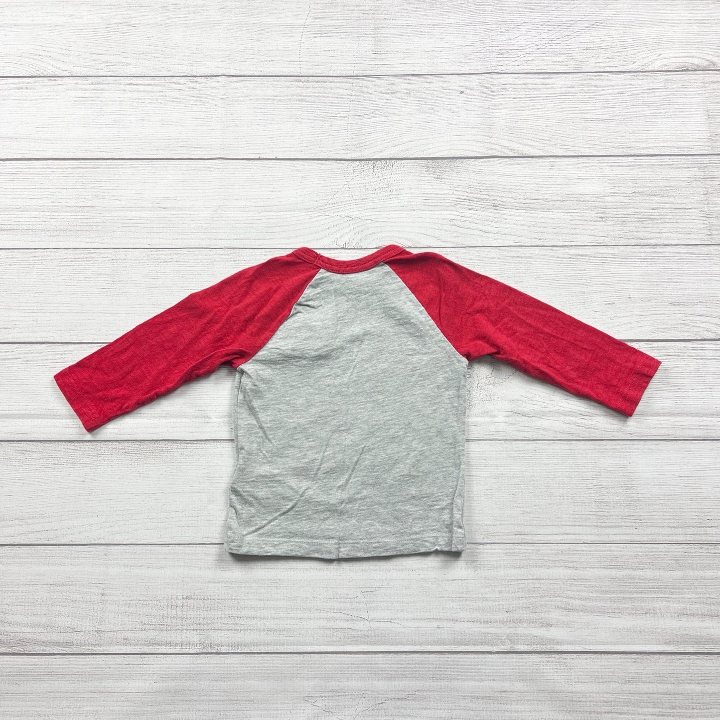 Baby Gap Toddler Boys Raglan Shirt “I Dig You” Excavator Graphic 18-24 Months