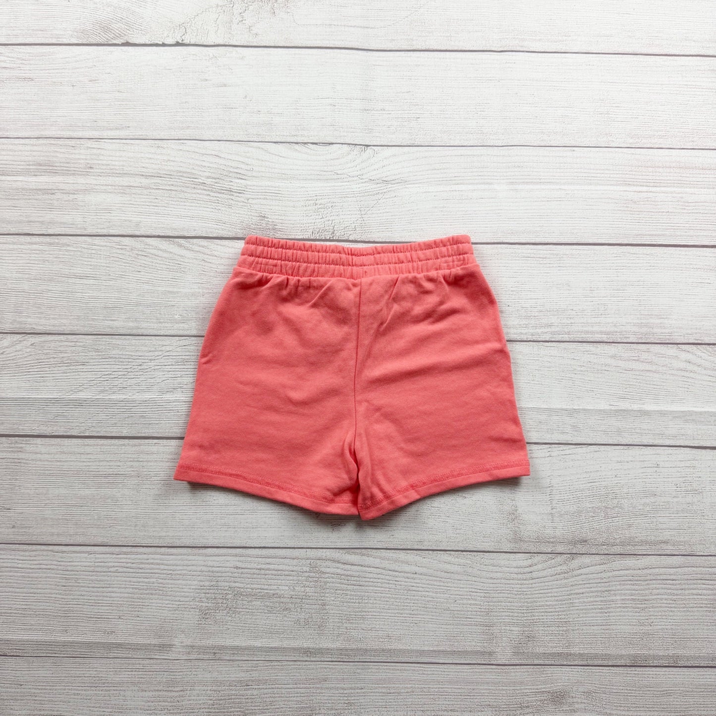 Champion Girls Coral Pink Elastic Waistband Logo Shorts Casual Fit 6X