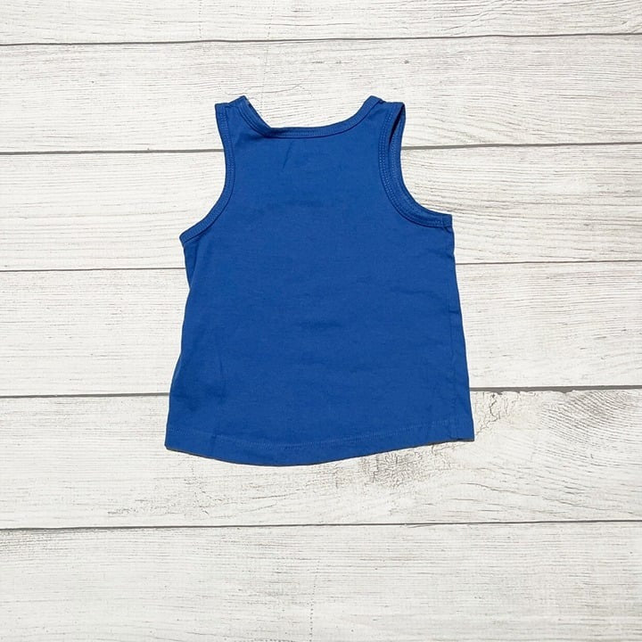 Cat & Jack Glitter Tank Top Toddler Girls Sleeveless Shark Summer 12-18 Months