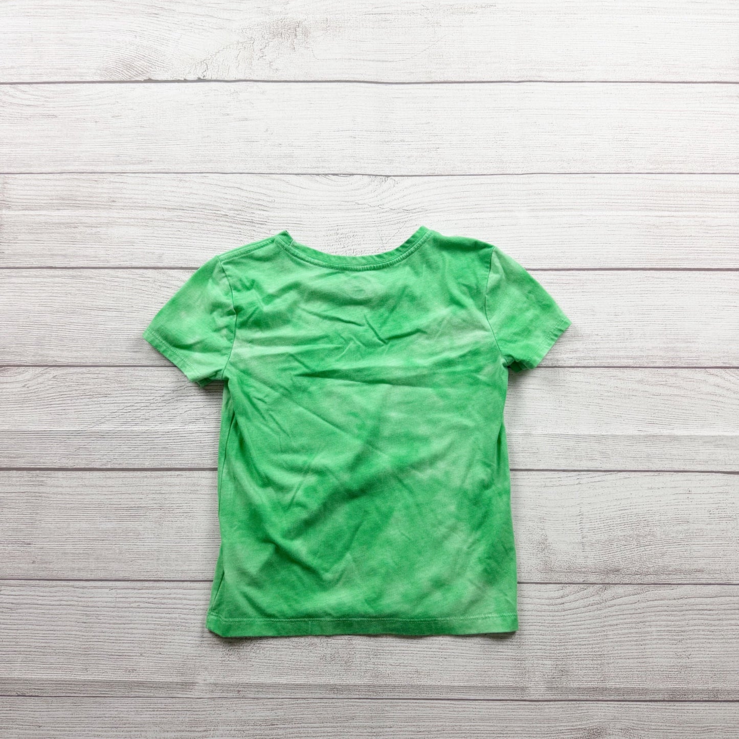 Celebrate! St Patricks Day Glitter Green Clover Graphic Tie Dye T-Shirt M 8