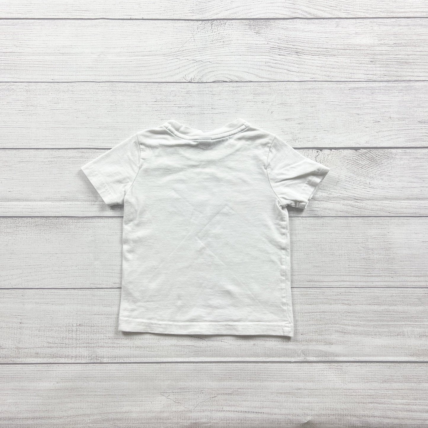 Janie And Jack SEA Graphic White Short Sleeve Toddler Tee 18-24 Months