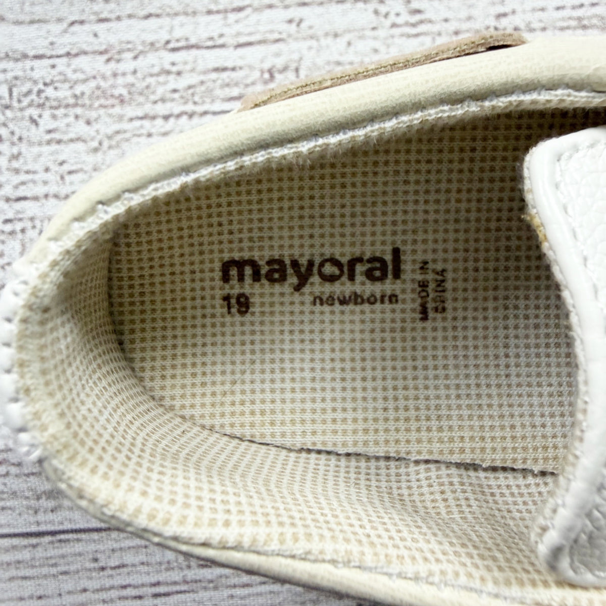 Mayoral Moccasin Loafer Style Baby Shoes Beige Brown Soft Sole NWT EU 19 US 3
