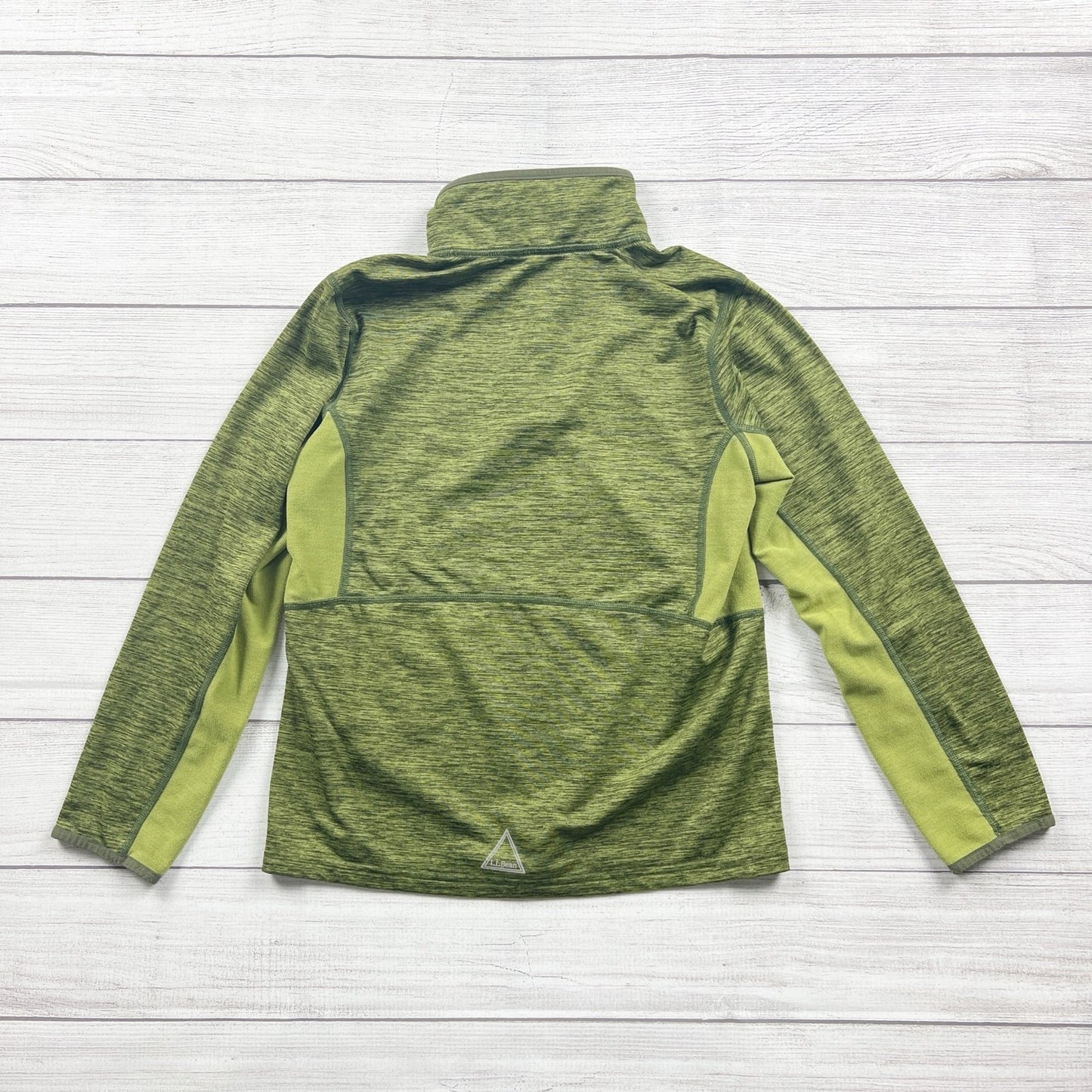 L.L. Bean Kids Half Zip Green Pullover Shirt Medium 10-12