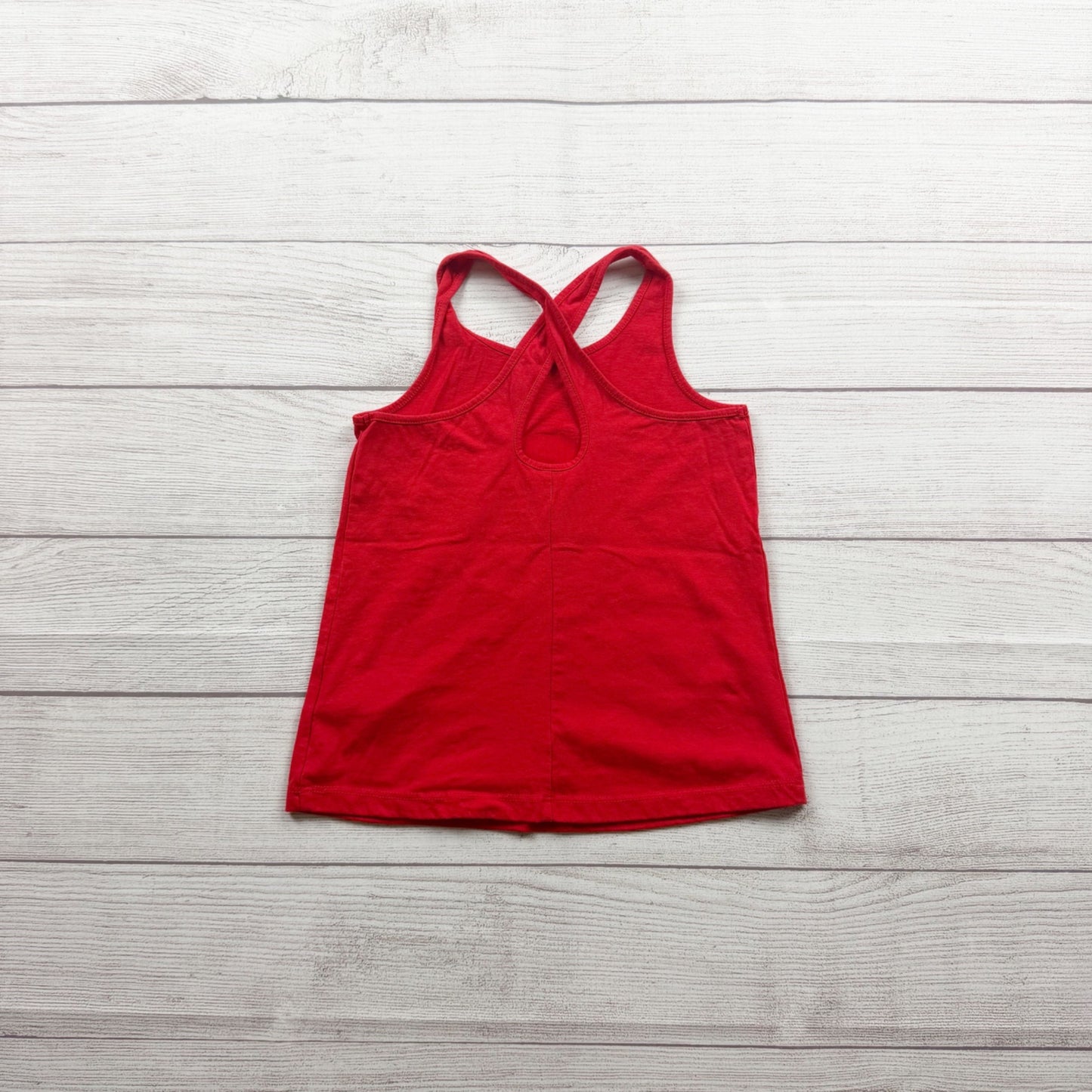 Carter's Girls Red Tank Top Popsicle USA Sequin Design Sleeveless Racerback 6-6X