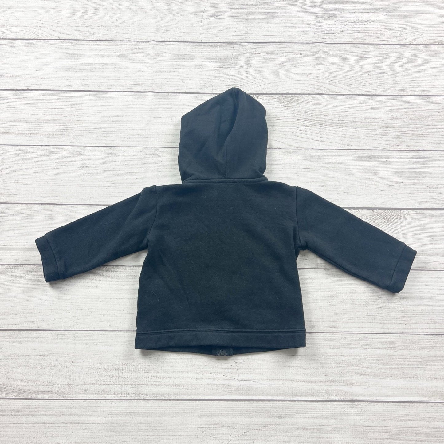 Nike Baby Zip Up Hoodie Black Full Zip Hooded Sweatshirt 18 Months