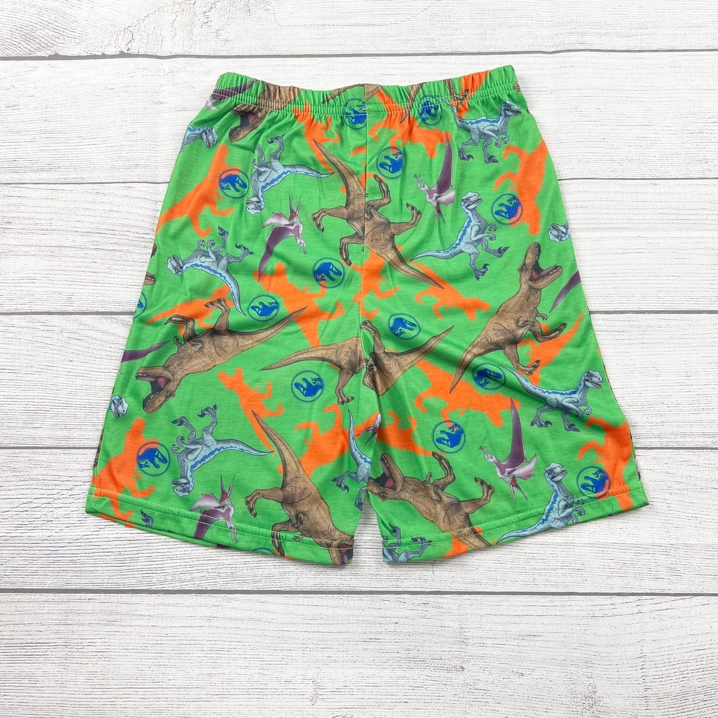 Jurassic World Boys Pajamas 3pc Set Dinosaur Sleepwear Shirt Tank Pants NWT 8