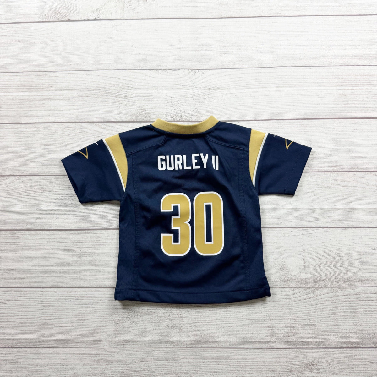 Nike NFL Los Angeles Rams Todd Gurley II On Field Jersey Navy Gold 12-18 Months