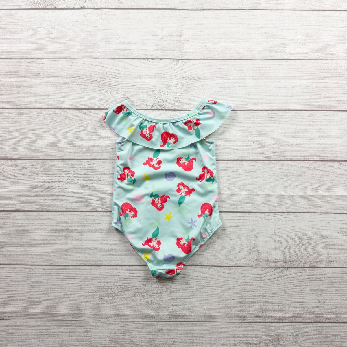 Disney Baby Ariel Little Mermaid Swimsuit Ruffle One Piece 18-24 Months