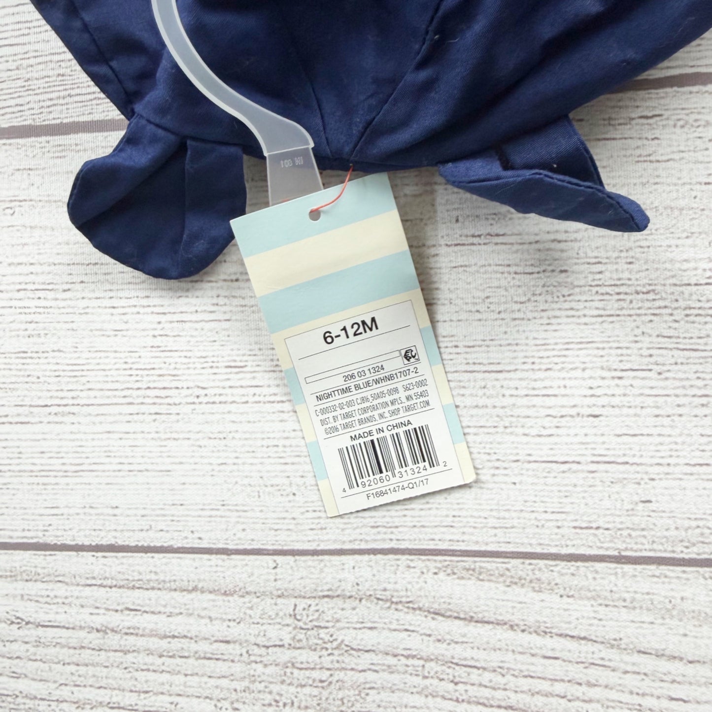 Cat & Jack Solid Baby Beach Sun Hat with Ears NWT 6-12 Months