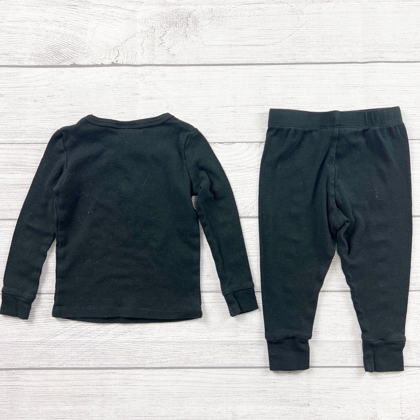 Hyde & Eek! Toddler Pajamas Set Skeleton Design Black Halloween 12-18 Months