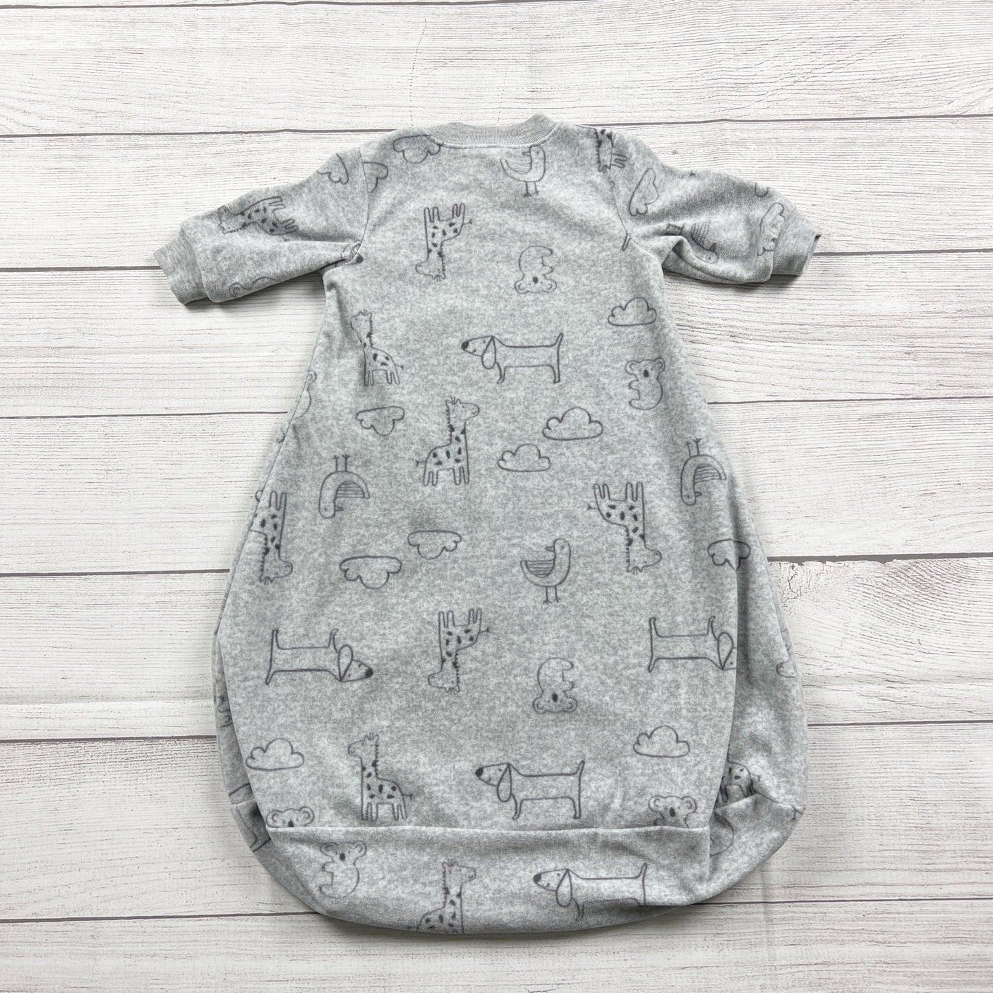 Carter’s Baby Sleep Sack Fleece Giraffe Print Zip Small 0-3 Months