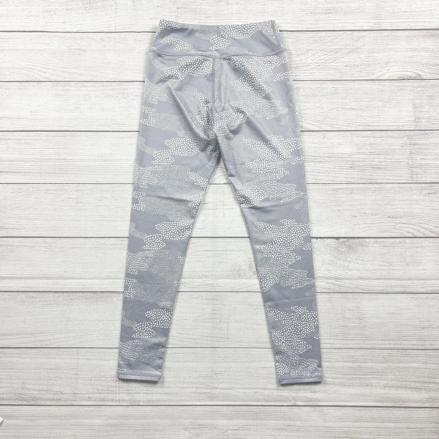 Zella Girl Kids Leggings Gray Camo Print High Rise Activewear Pants M 8-10