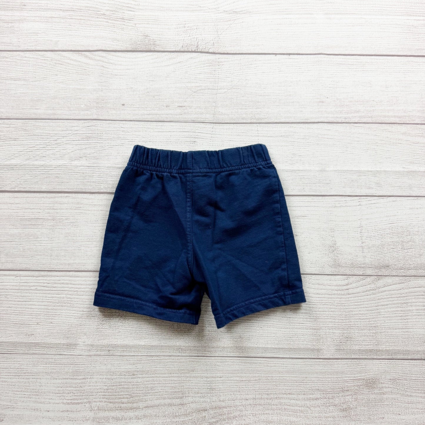 Just One You Carter's Navy Baby Shorts Lightweight Cotton Blend 12-18 Months