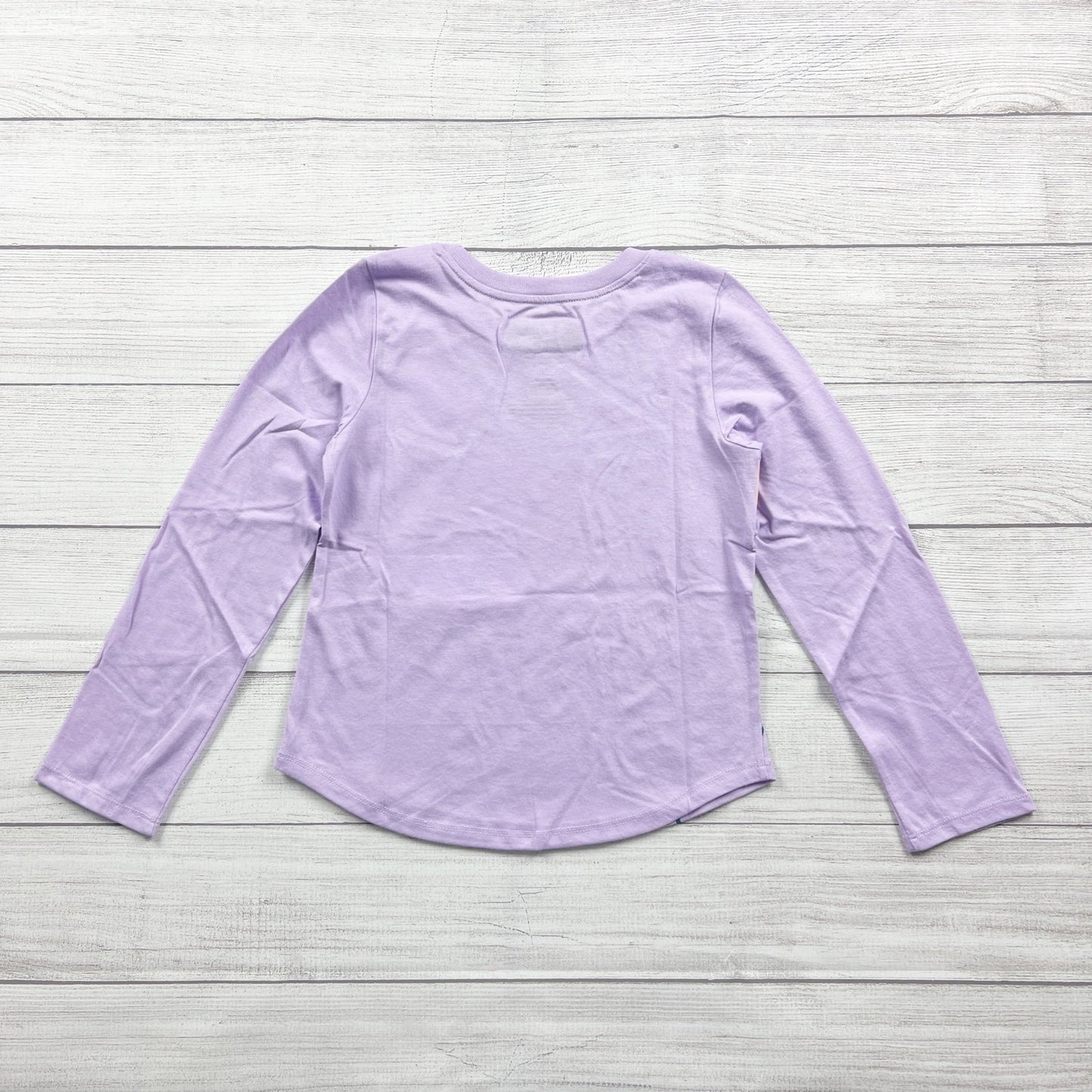 Star Wars Lavender Long Sleeve Shirt Grogu Baby Yoda Graphic NWT M 7-8