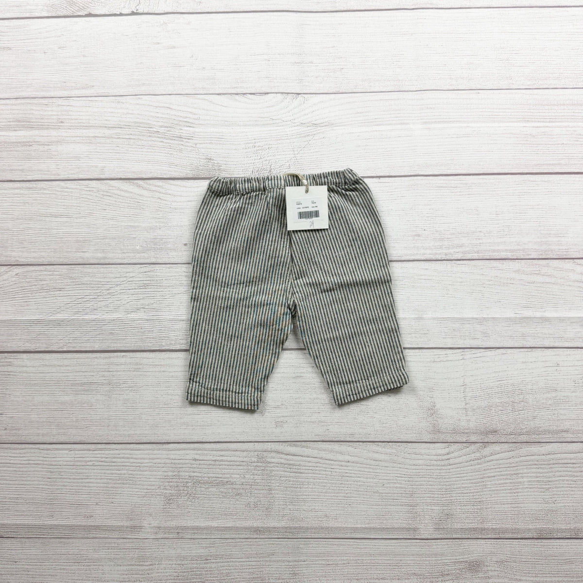 Tiny Soul Milano Baby Striped Pants Cotton Linen Blend NWT 3-6 Months