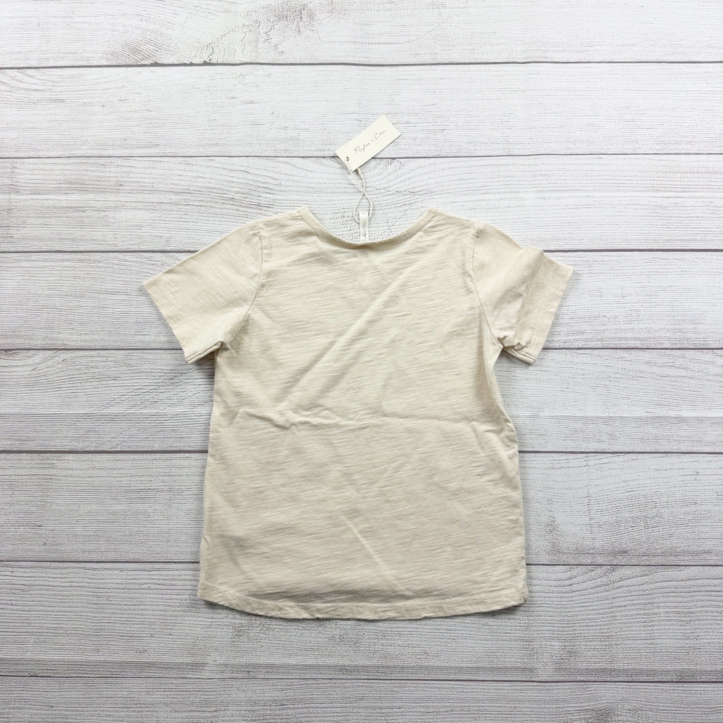 Rylee + Cru Kids Graphic T-Shirt Cream “Merry Everything” Short Sleeve NWT 4-5